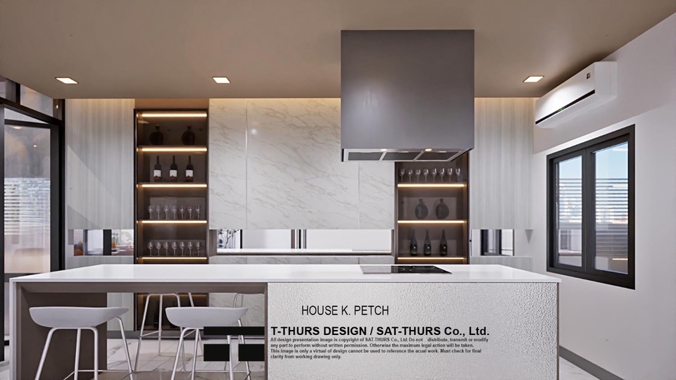 3D Perspective - House K. Petch - 2