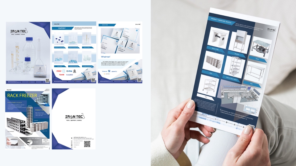 สื่อสิ่งพิมพ์และนามบัตร - รับออกเเบบโบรชัวน์ เล่มเเคตตาล็อค เเผ่นพับ - 3
