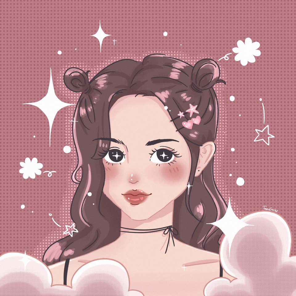 รับวาดรูปภาพประกอบสไตล์น่ารัก  วาดภาพการ์ตูนดิจิตอล