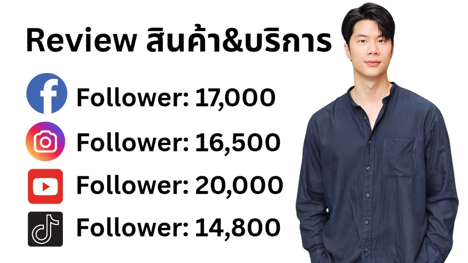 รับเขียนรีวิวสินค้า รีวิวสินค้าออนไลน์ ยอดผู้ติดตามสูง