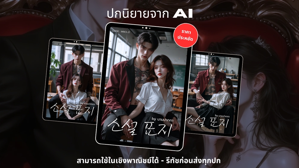 สร้างรูป AI - ปกนิยาย AI ขายดี - 3