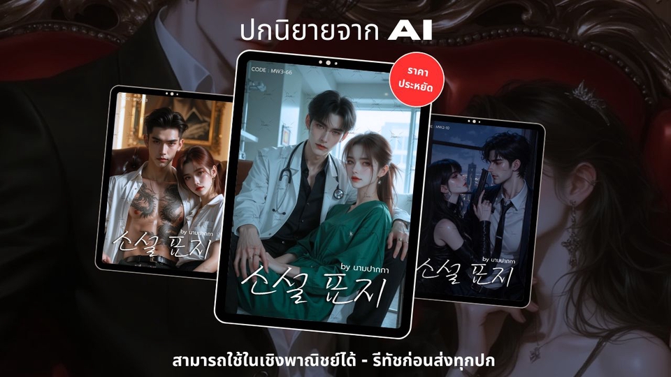 สร้างรูป AI - ปกนิยาย AI ขายดี - 5