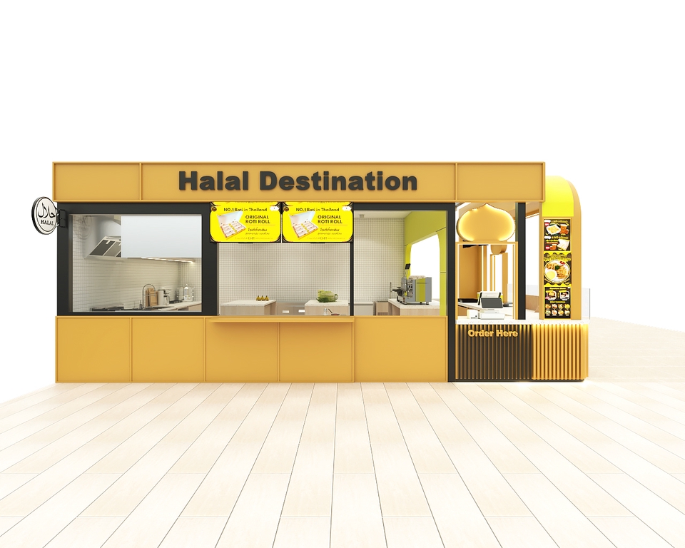 3D Perspective - ออกแบบร้านค้า ตลาดสดธนบุรี - 4