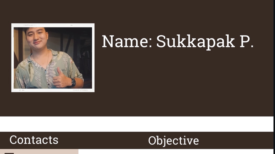 รับออกแบบResume / นามบัตร