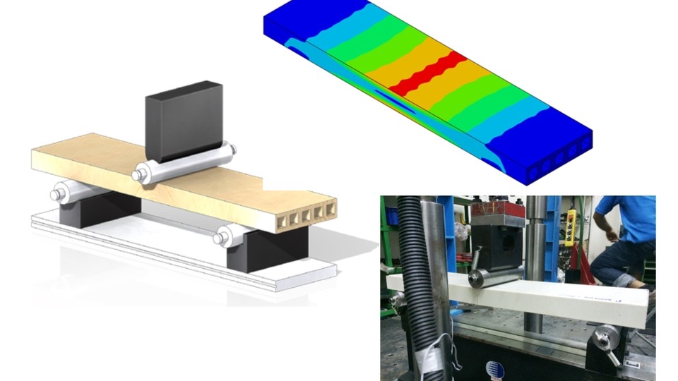 Finite element analysis smart floor stress failure fracture crack testing