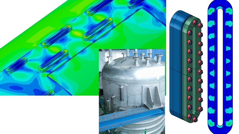 Finite element analysis pressure vessel stress failure fracture crack testing