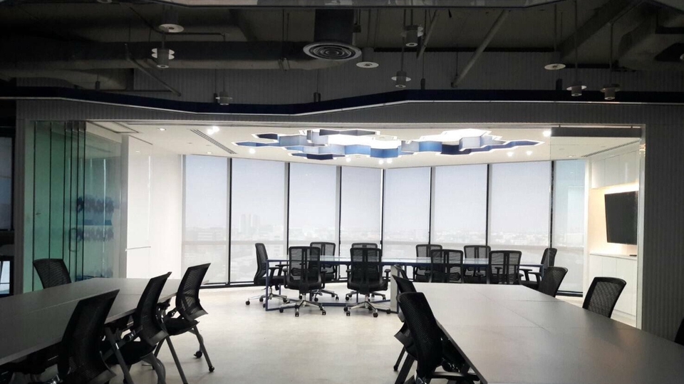 ม่านม้วนแสงผ่านเข้าห้องได้ 3% สามารถมองเห็นข้างนอกได้