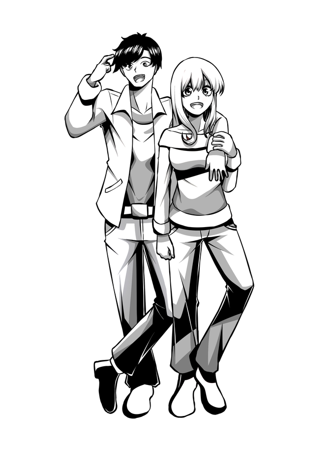 ออกแบบตัวละครคู่รักสไตล์อนิเมะญี่ปุ่น