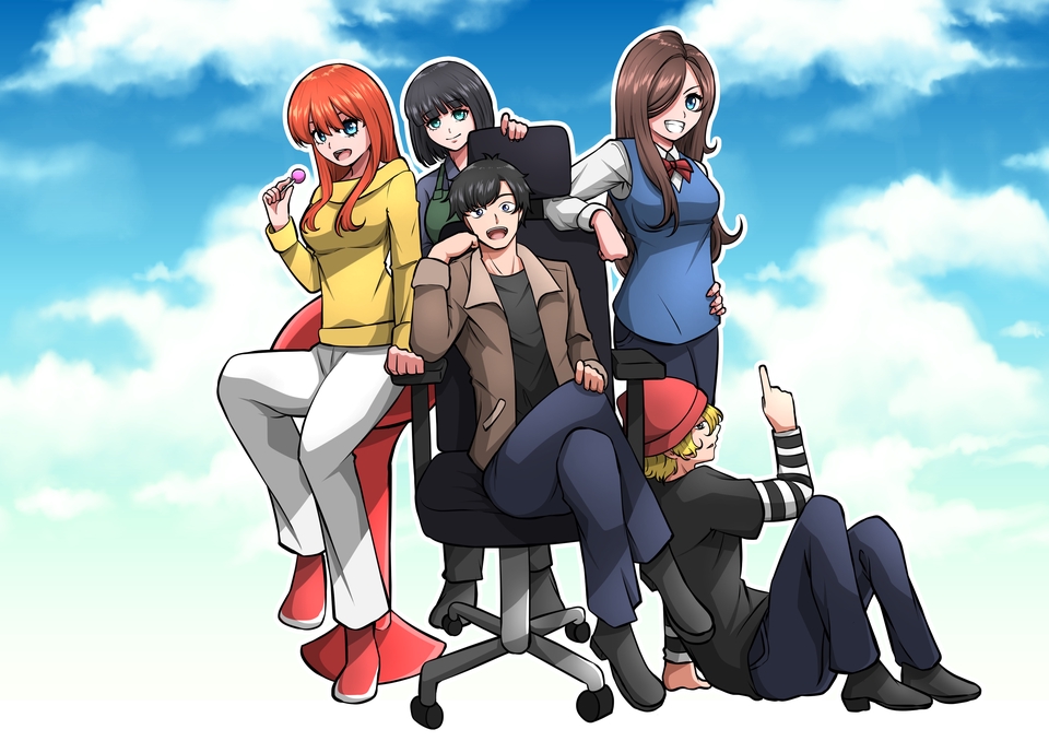 ออกแบบตัวละครอนิเมะสไตล์ญี่ปุ่น  คาแรคเตอร์น่ารัก  วาดภาพประกอบ  รับออกแบบตัวละคร