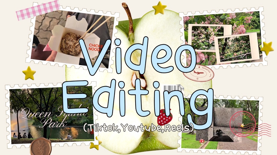 รับตัดต่อวีดีโอ ตัดต่อคลิป Tiktok YouTube Reels งานแต่งงาน โฆษณา