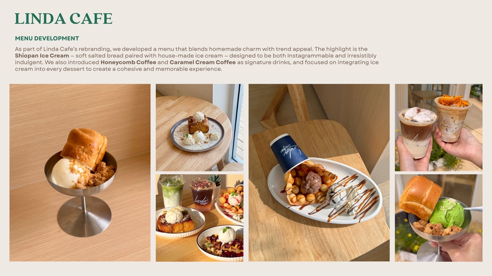 ที่ปรึกษาธุรกิจร้านอาหาร เมนูLinda Cafe วางแผนธุรกิจร้านกาแฟ