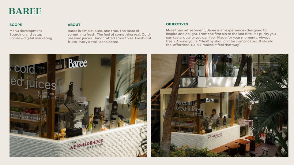 ที่ปรึกษาธุรกิจร้านอาหารBaree วางแผนธุรกิจ sme