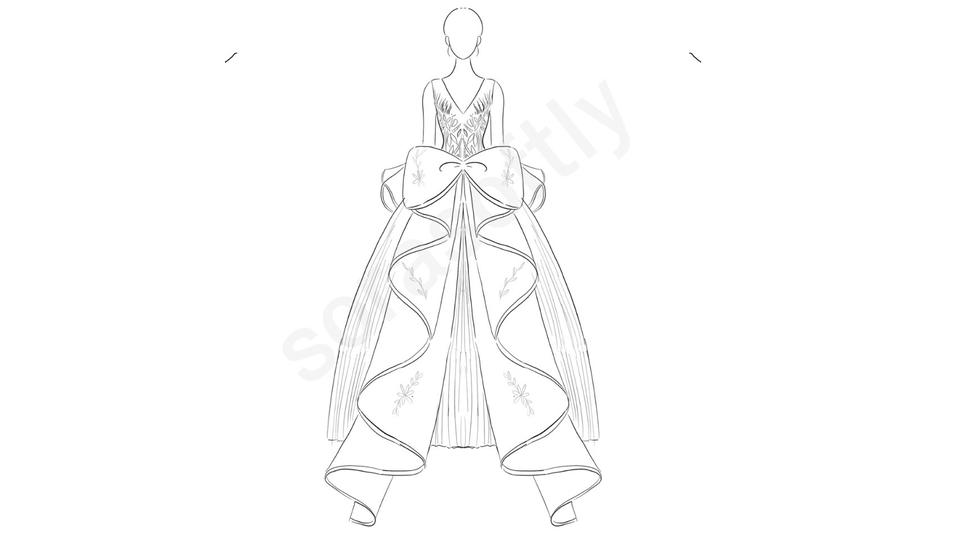 ออกแบบลายผ้า - รับออกแบบชุดแต่งงาน - 3