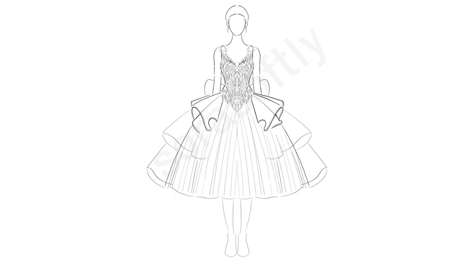 ออกแบบลายผ้า - รับออกแบบชุดแต่งงาน - 2