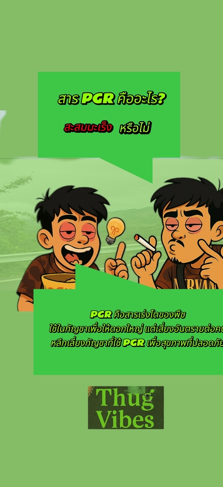 ออกแบบแบนเนอร์เฟสบุ๊ค โปรโมทสารPGR กัญชา