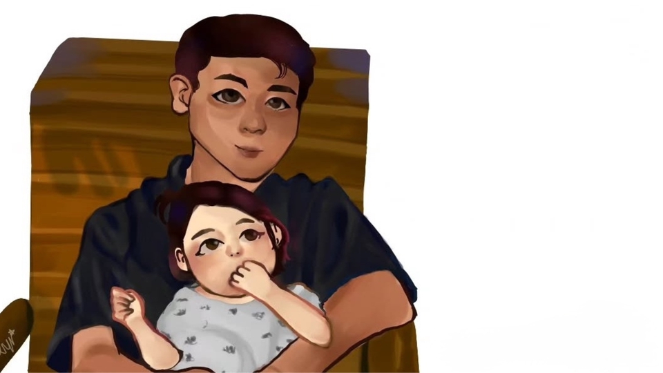 วาดครึ่งตัว