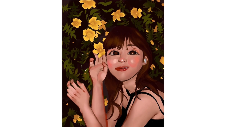 วาดครึ่งตัว