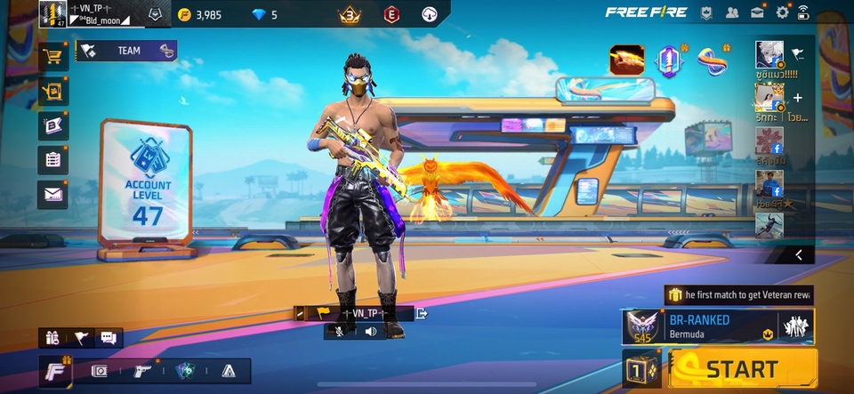 หาเพื่อนเล่นFree Fire  ไต่แรงค์ บราซิล