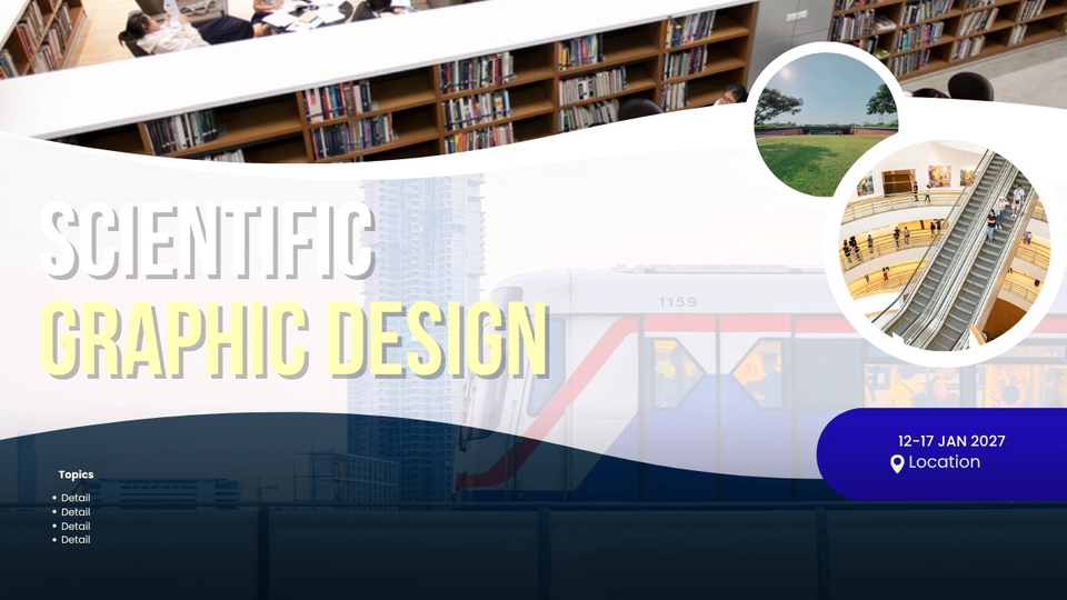 Science graphic design technology travel education