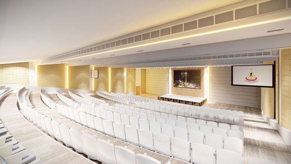 รับออกแบบ 3d perspective ห้องประชุม โมเดล 3 มิติ