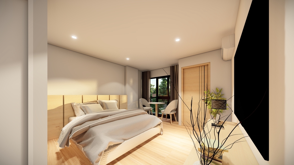 รับออกแบบบ้าน3D perspective โมเดลบ้าน3มิติ ราคาถูก