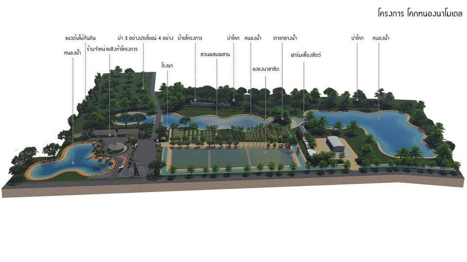 งานออกแบบปรับปรุงพื้นที่"โคกหนองนาโมเดล รับออกแบบพัฒนาที่ดินให้เกิดประโยชน์สูงสุด