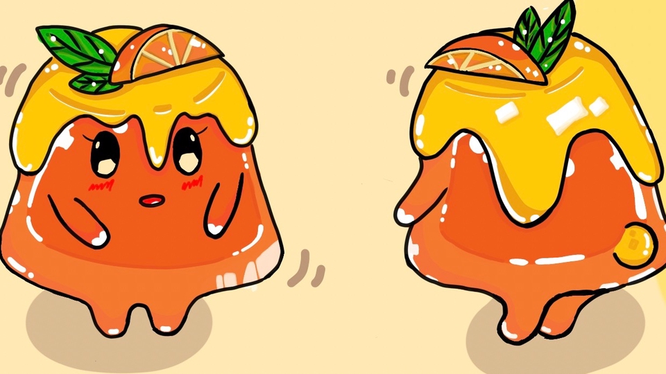 รับวาดภาพเหมือนการ์ตูนสไตล์น่ารัก ผลงานภาพเหมือนอาหาร