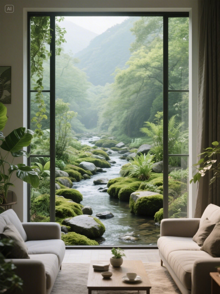 งาน ห้องรับแขกริมน้ำตก