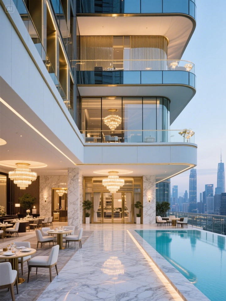 งาน 3D โรงแรมหรู