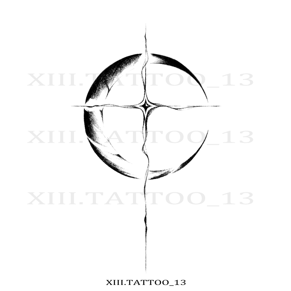 ออกแบบลายสัก แทททู - รับออกเเบบลายสักเเนว Dark abstract - 9