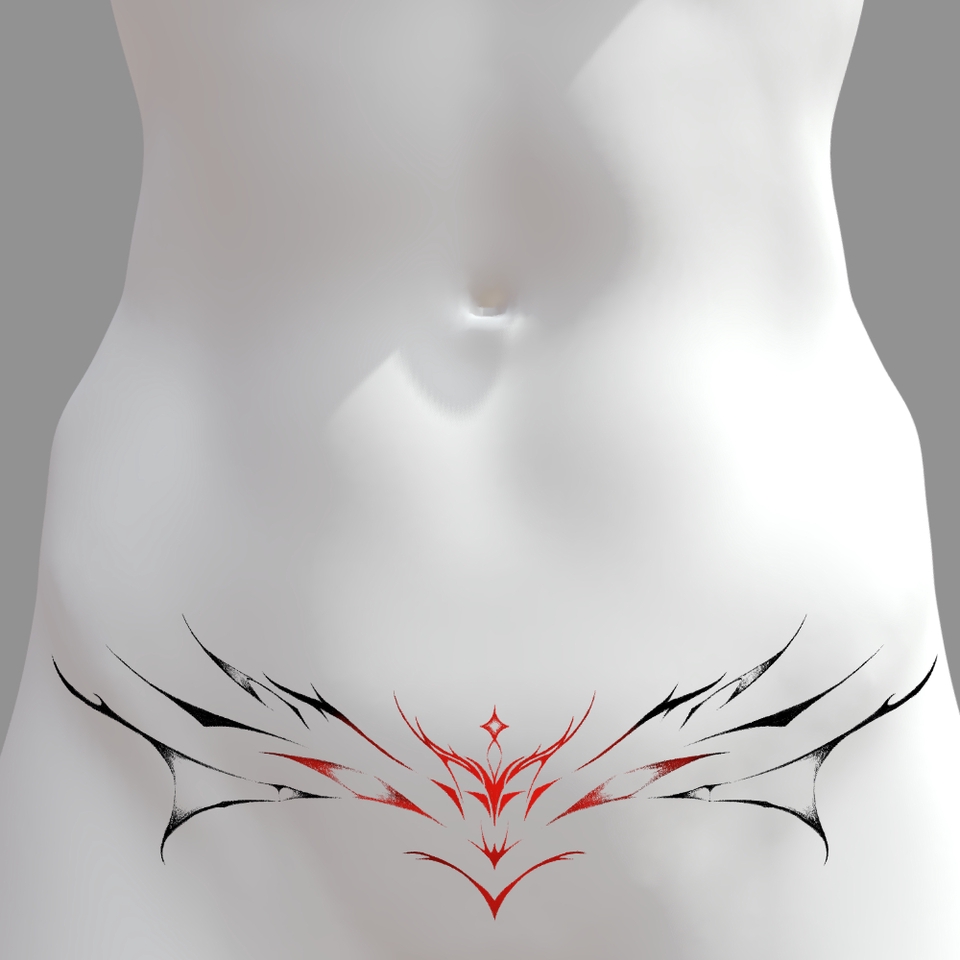 ออกแบบลายสัก แทททู - รับออกเเบบลายสักเเนว Dark abstract - 5