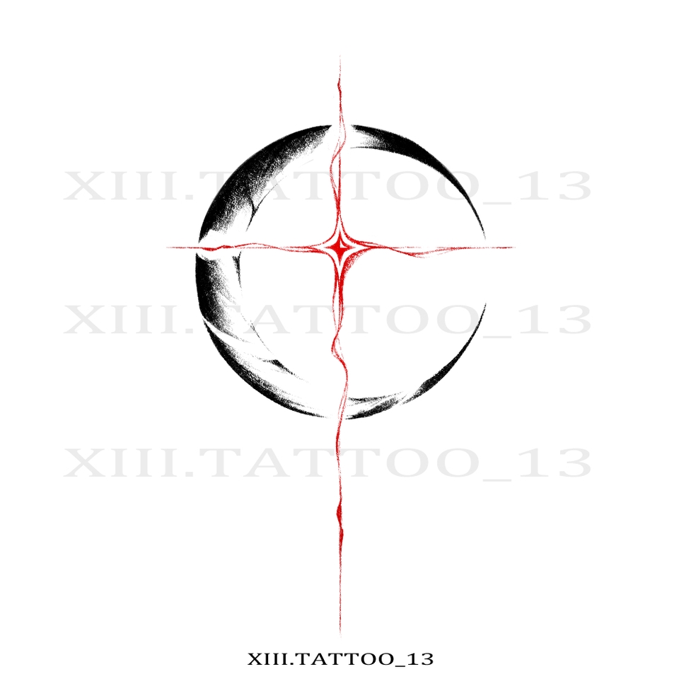 ออกแบบลายสัก แทททู - รับออกเเบบลายสักเเนว Dark abstract - 11