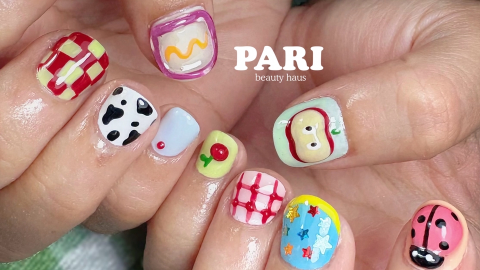 บริการทำเล็บที่บ้าน สีสันน่ารัก ลายการ์ตูน รับทำเล็บ