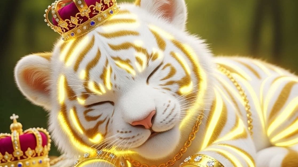 ในภาพจะเป็นAiเสือที่มีความน่ารักแต่ให้ความรู้สึกมีพลังและหรูหรา