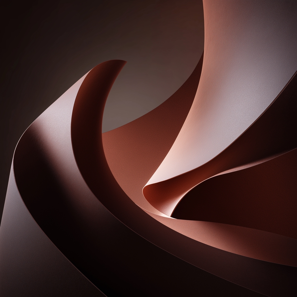 Minimal abstract background with soft curves, calm mood and modern style