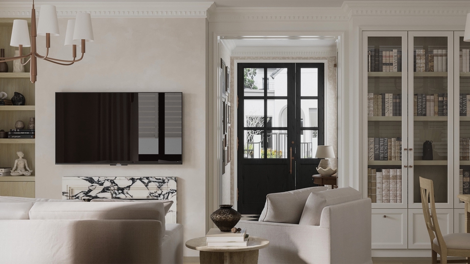 รับออกแบบตกแต่งภายในบ้านหรูสไตล์โมเดิร์น