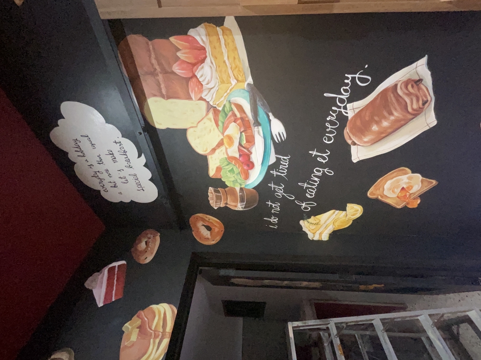 รับเพ้นท์ผนังลายอาหารและเครื่องดื่มเหมือนจริง เพ้นท์ร้านกาแฟ เพ้นท์ผนังคาเฟ่ เพ้นท์ผนัง 3 มิติ