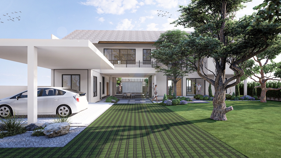 ออกแบบภูมิทัศน์และตกแต่งสวน - ออกแบบภูมิทัศน์ จัดสวน วางผัง/Landscape Design - 27
