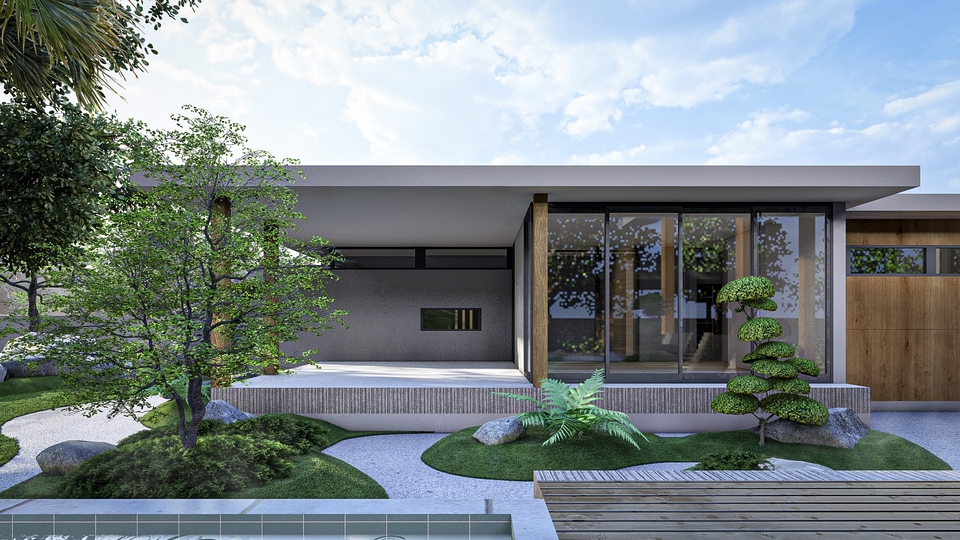 ออกแบบภูมิทัศน์และตกแต่งสวน - ออกแบบภูมิทัศน์ จัดสวน วางผัง/Landscape Design - 19