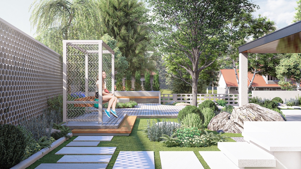ออกแบบภูมิทัศน์และตกแต่งสวน - ออกแบบภูมิทัศน์ จัดสวน วางผัง/Landscape Design - 13