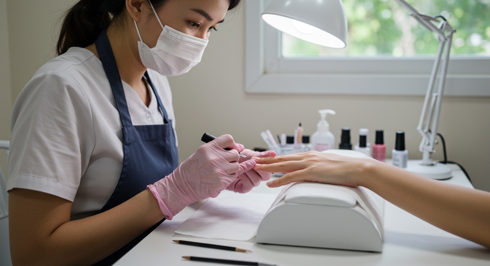 ช่างทำเล็บ - ทาเจลสีพื้น มือ หรือ เท้า Hidden Gems Nail Studio (มีนบุรี) - 1