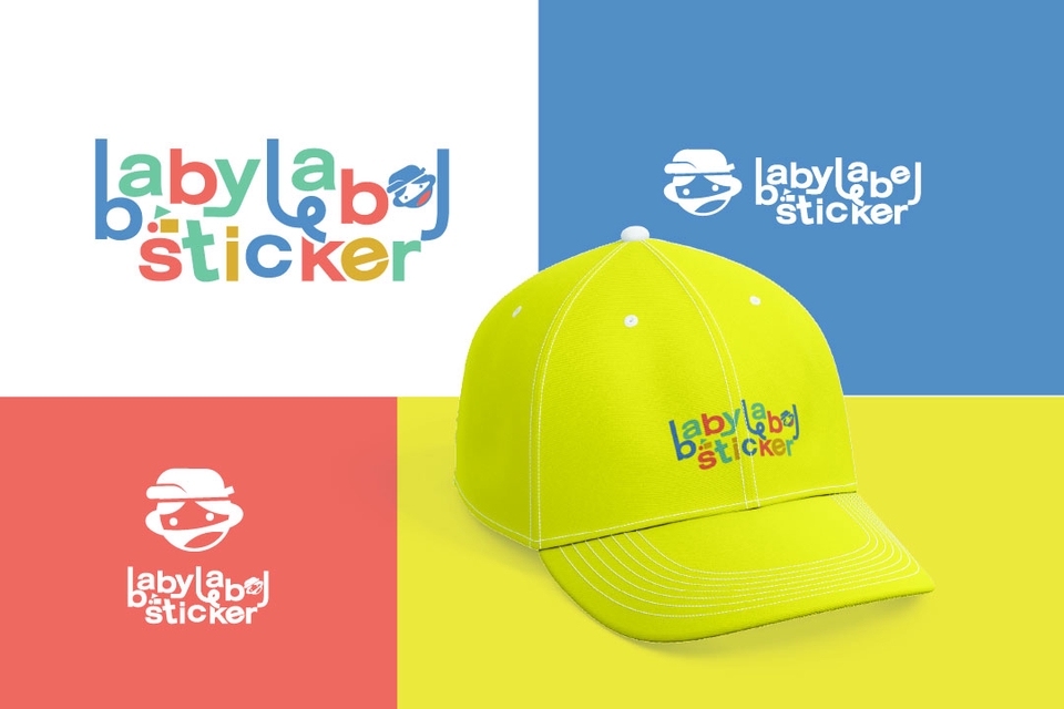 รับออกแบบโลโก้สินค้า  Labylababy Sticker  ออกแบบโลโก้เรียบหรู