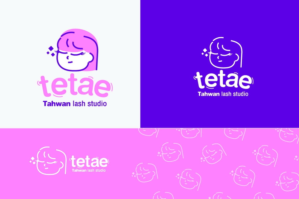 ออกแบบโลโก้ร้านต่อขนตา  โลโก้สวยหรู  รับออกแบบโลโก้