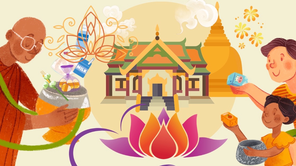 ทำบุญ ตักบาตรยามเช้า ช่วยให้จิตใจผ่องใส มีพลังจิตด้านบวก เป็นการบ่งบอกถึงการเริ่มต้นวันที่ดี