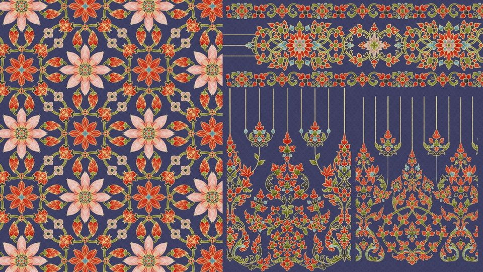 ออกแบบลายผ้า - ออกแบบแพทเทิร์น ลายผ้าไทยและผ้าลายอย่าง - 6