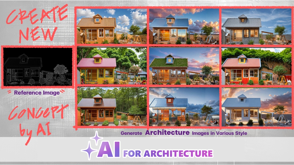 คอร์สสอนการสร้างบ้านด้วย AI, เรียนสร้างบ้านด้วย AI, สอน photoshop.