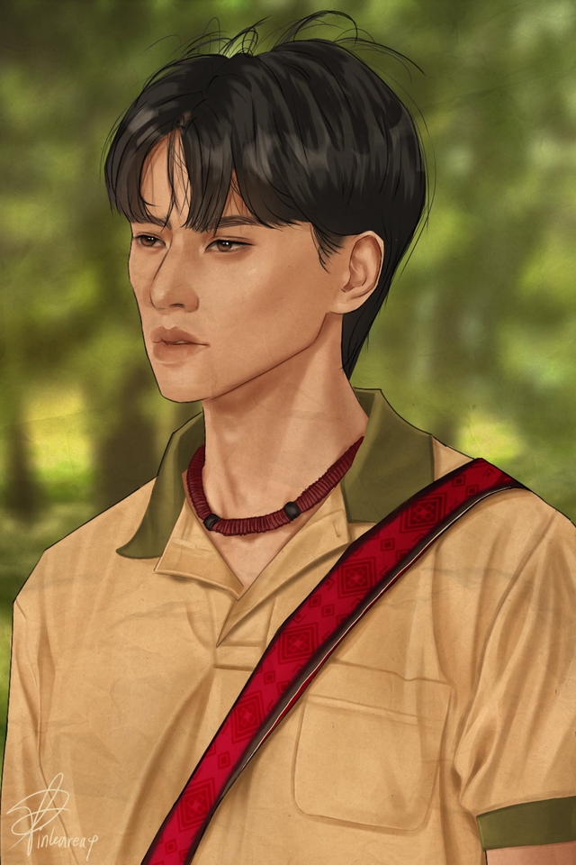 วาดแฟนอาร์ตเกาหลี ภาพวาดการ์ตูนชายหนุ่ม