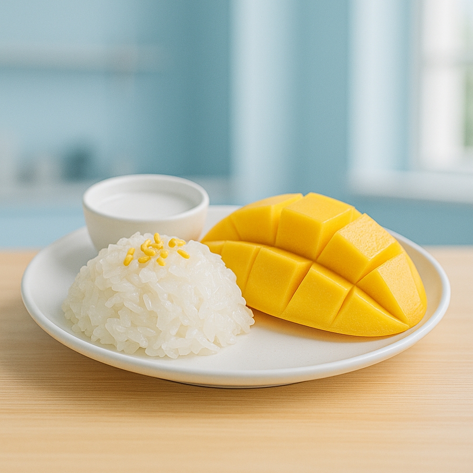 รับทำคอนเทนต์มาร์เก็ตติ้ง ภาพข้าวเหนียวมะม่วงน่ารับประทาน