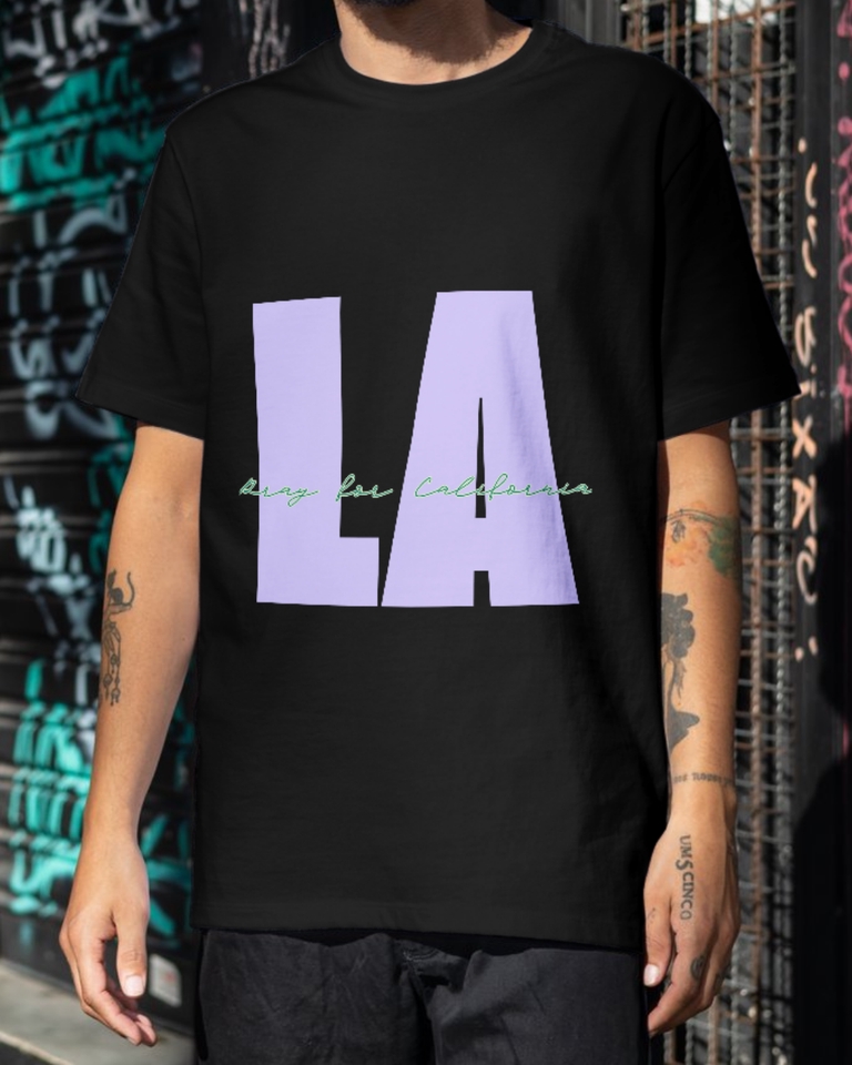 รับสกรีนเสื้อผ้า LA สไตล์แคลิฟอร์เนีย