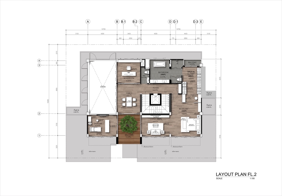 ออกแบบแปลน - รับลงสี Master Plan/Layout Plan สำหรับทำ Presentation - 3